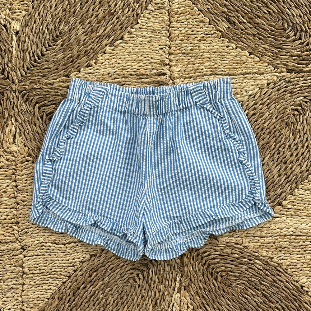 Crewcuts Blue Seersucker Shorts
